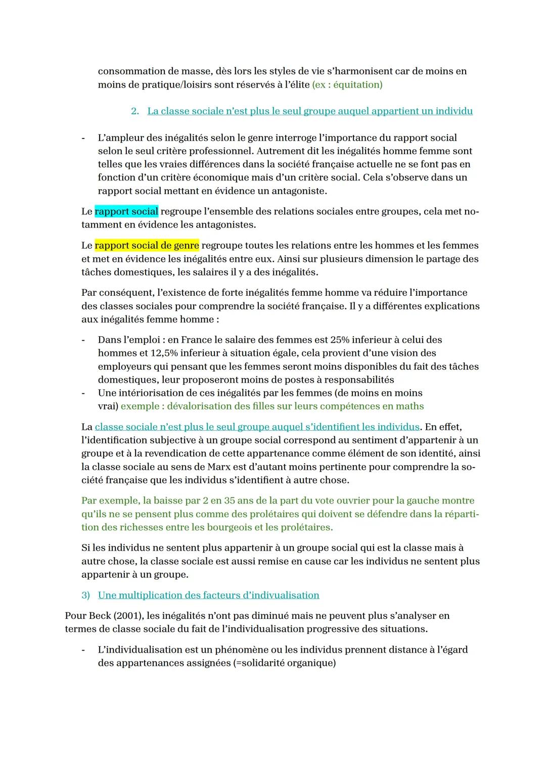 Chapitre 3: Comment est structurée la société française actuelle ?
<< Dans toute société, il existe « une répartition inégale des biens, du
