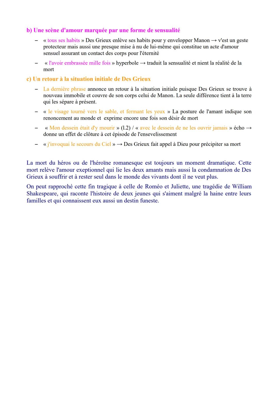 L'enterrement de Manon
L'abbé Prévost a rédigé, en 1731, « l'Histoire du chevalier des Grieux et de Manon
Lescaut » plus connu sous le nom d