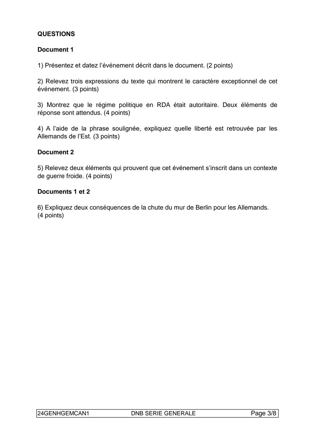 DIPLÔME NATIONAL DU BREVET
SESSION 2024
HISTOIRE-GÉOGRAPHIE
ENSEIGNEMENT MORAL ET CIVIQUE
Série générale
Durée de l'épreuve : 2 h 00
50 poin