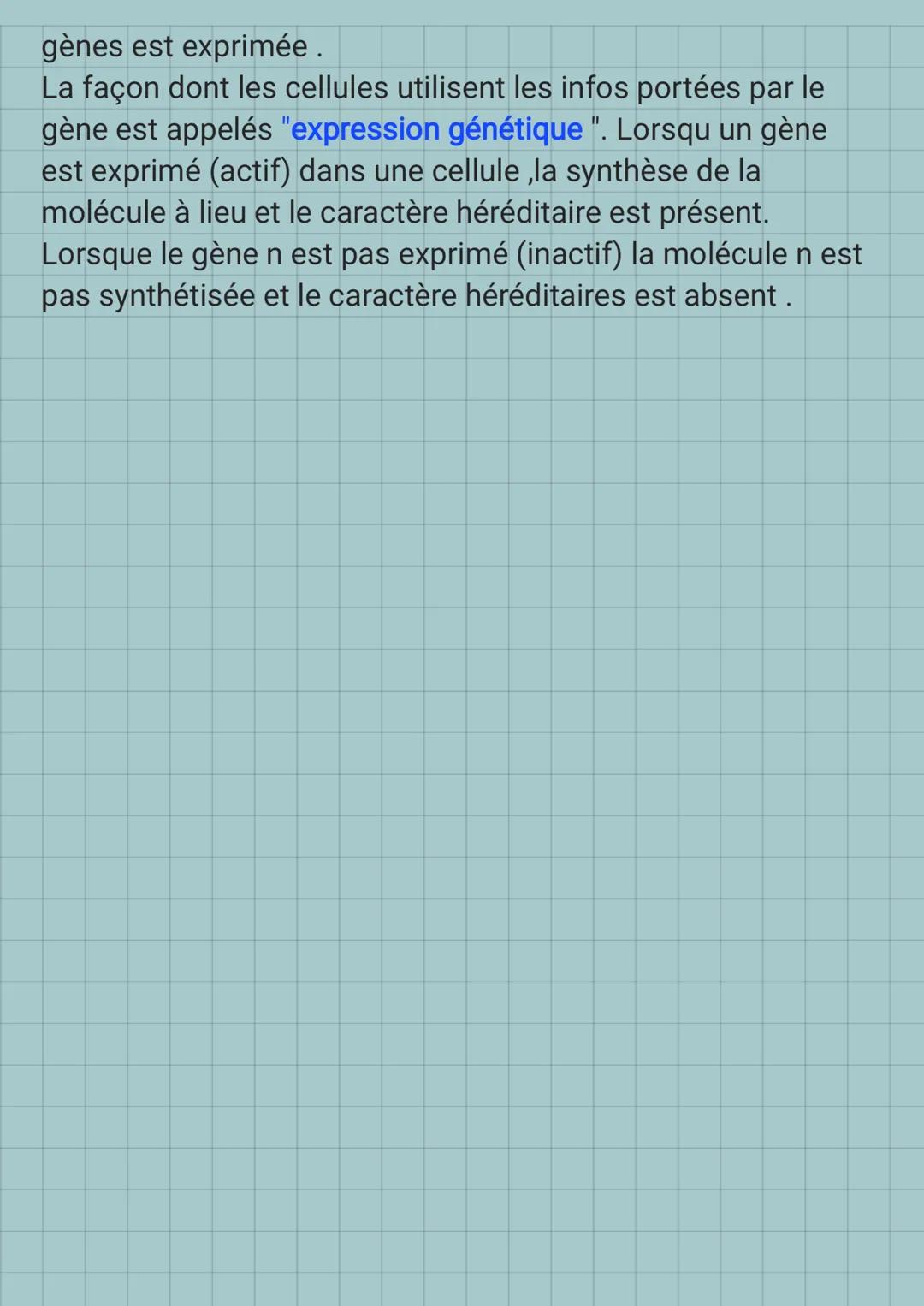 SVT
L'ADN, support de I information
génétique
Les chromosomes existent en permanence dans les cellules,
ils deviennent bien visibles dans