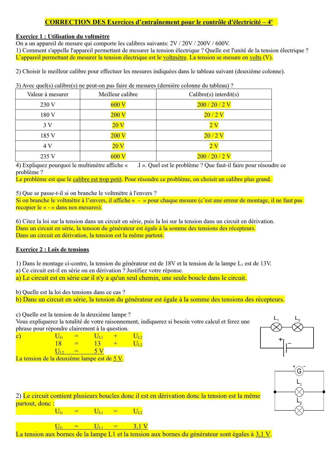 Electricité: Rappels de 5e
I. Vocabulaire en électricité:
Dipôle élément du circuit comportant deux bornes ; on peut donc brancher deux fils