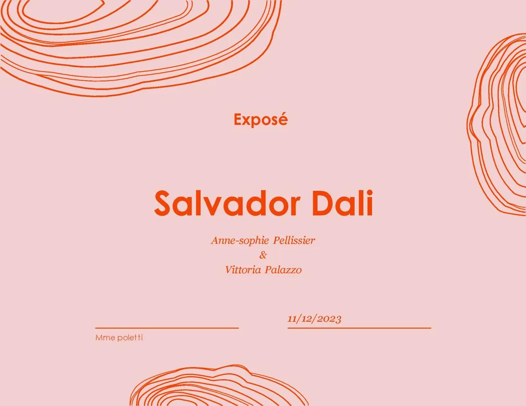 Exposé sur Salvador Dalí