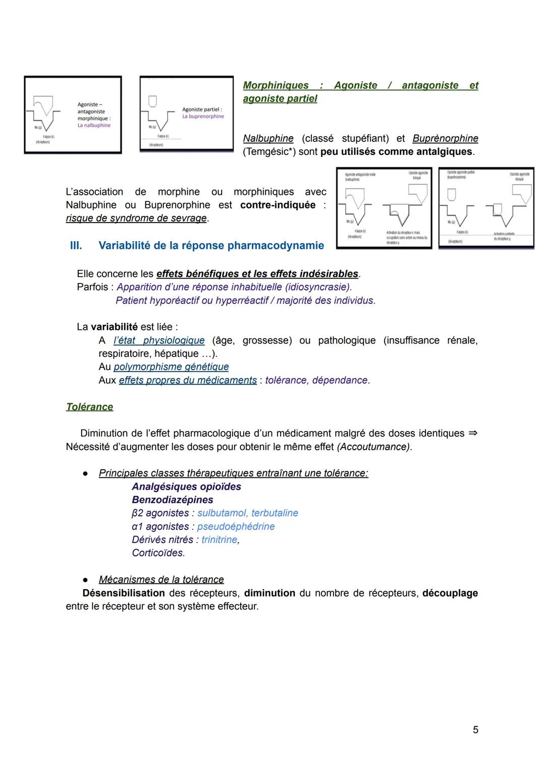 Notions de pharmacodynamie
Pharmacodynamie = étude de l'action du
médicament sur l'organisme.
=> C'est un processus dynamique des
effets pha