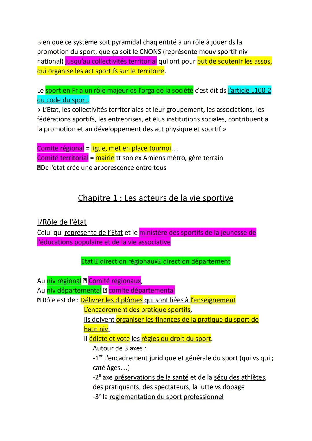 # Cadre Institutionnel et législatif de la pratique sportive
Avt monter projet faut savoir à qui s'adresser et surtt savoir qu'elles sont l