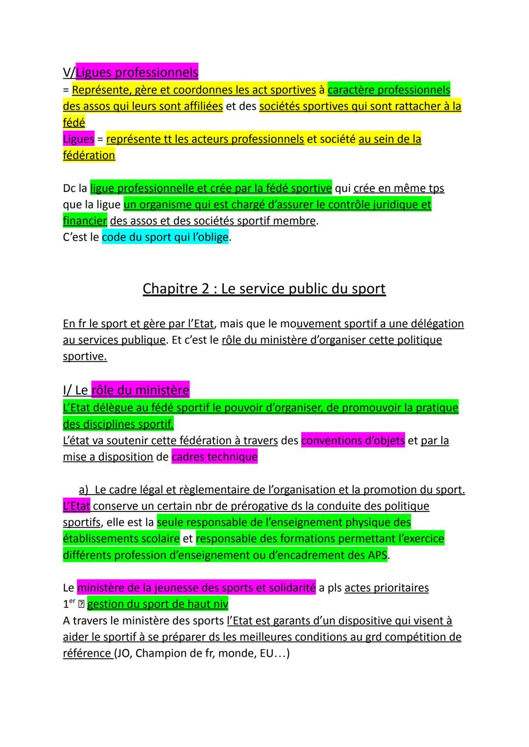 # Cadre Institutionnel et législatif de la pratique sportive
Avt monter projet faut savoir à qui s'adresser et surtt savoir qu'elles sont l