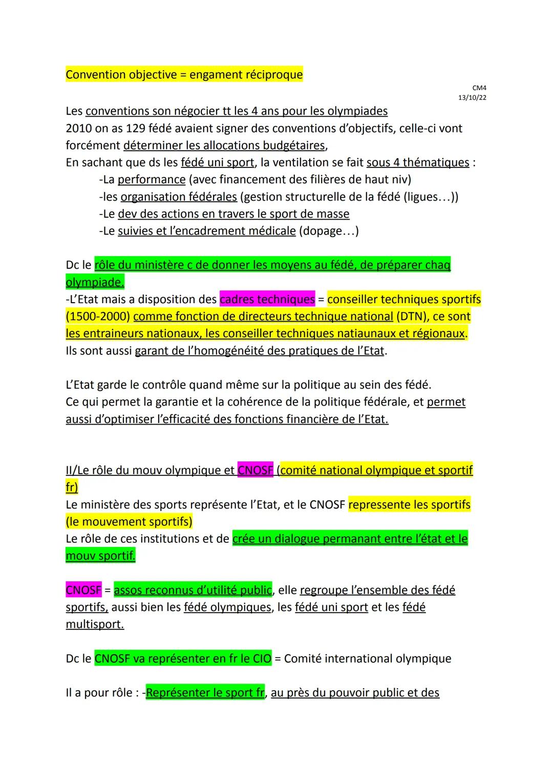 # Cadre Institutionnel et législatif de la pratique sportive
Avt monter projet faut savoir à qui s'adresser et surtt savoir qu'elles sont l