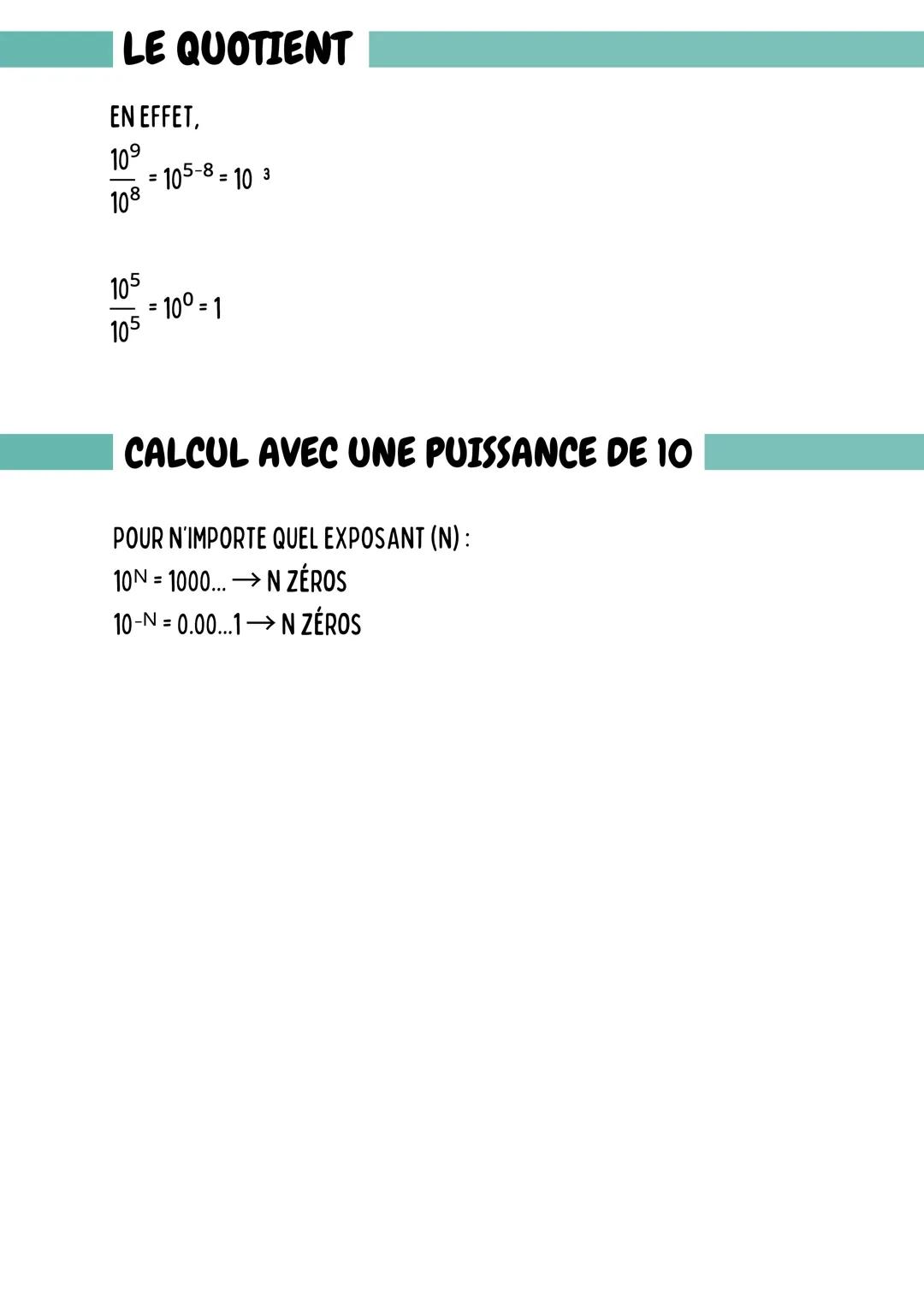 MATHS
LES PUISSANCES
PAR DÉFINITION :
36 = 3 × 3 × 3 × 3 × 3 × 3→ 6 FACTEURS
36 EST UNE PUISSANCE DE 3 ET 6 EST L'EXPOSANT DE CETTE PUISSANC