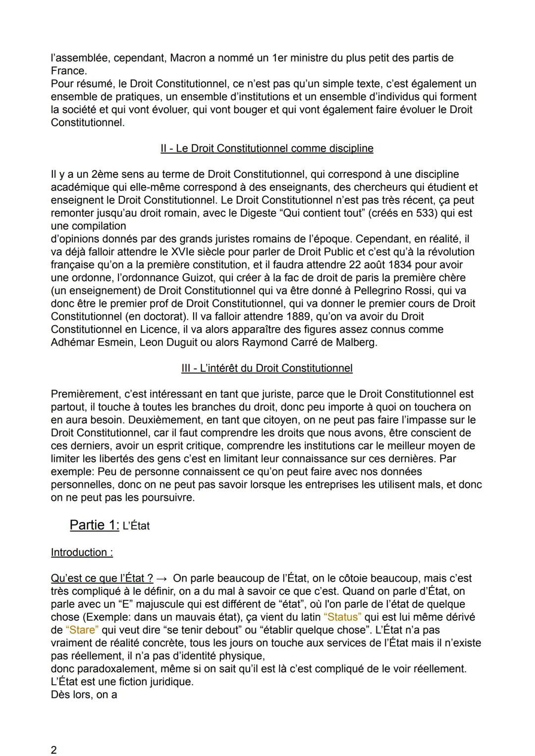 # Introduction Générale :
1- Le Droit Constitutionnel comme ensemble de normes et de pratiques
C'est une sous-catégorie de droit qui corre