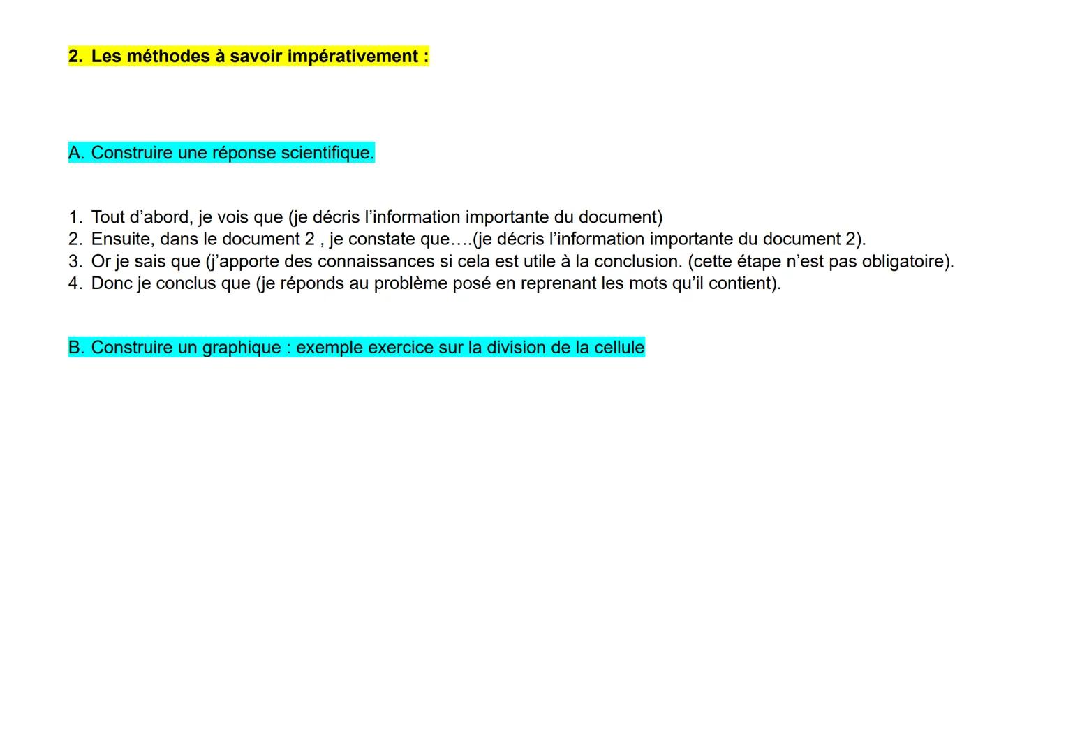 Evaluation.
1. Les notions que je dois revoir toutes les notions vues dans la parti
Aidez vous des questions de la fiche de mémorisation...