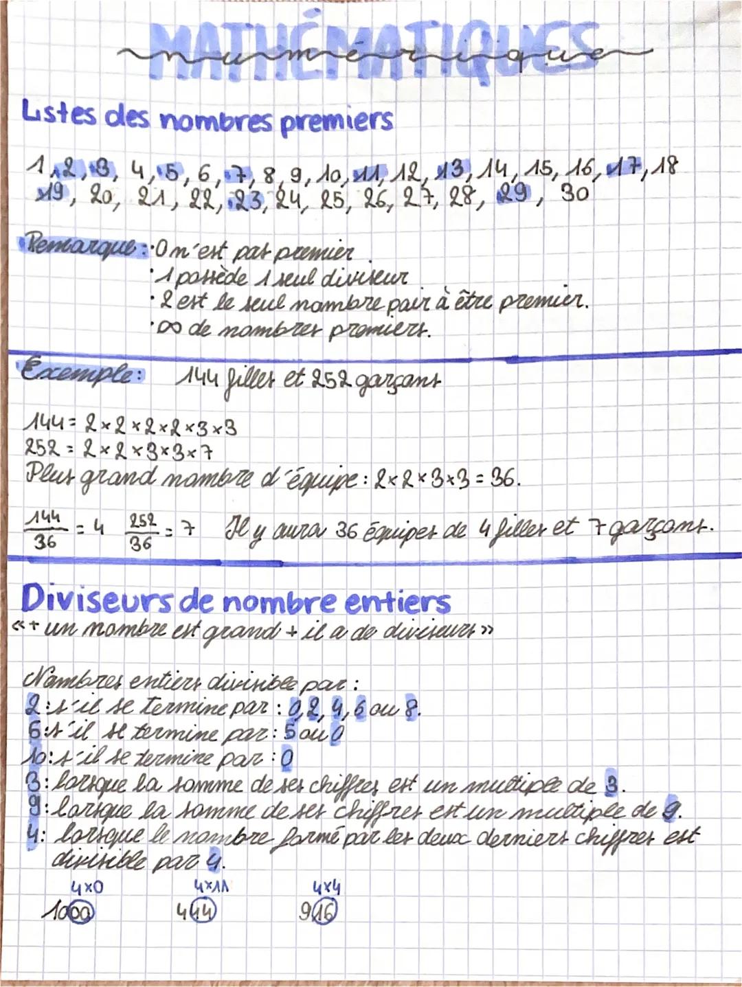 # MATHEMATIQUES
Listes des nombres premiers
1,2,3,4,5,6,7,8,9,10, 11, 12, 13, 14, 15, 16, 17, 18
19, 20, 21, 22, 23, 24, 25, 26, 27, 28, 29