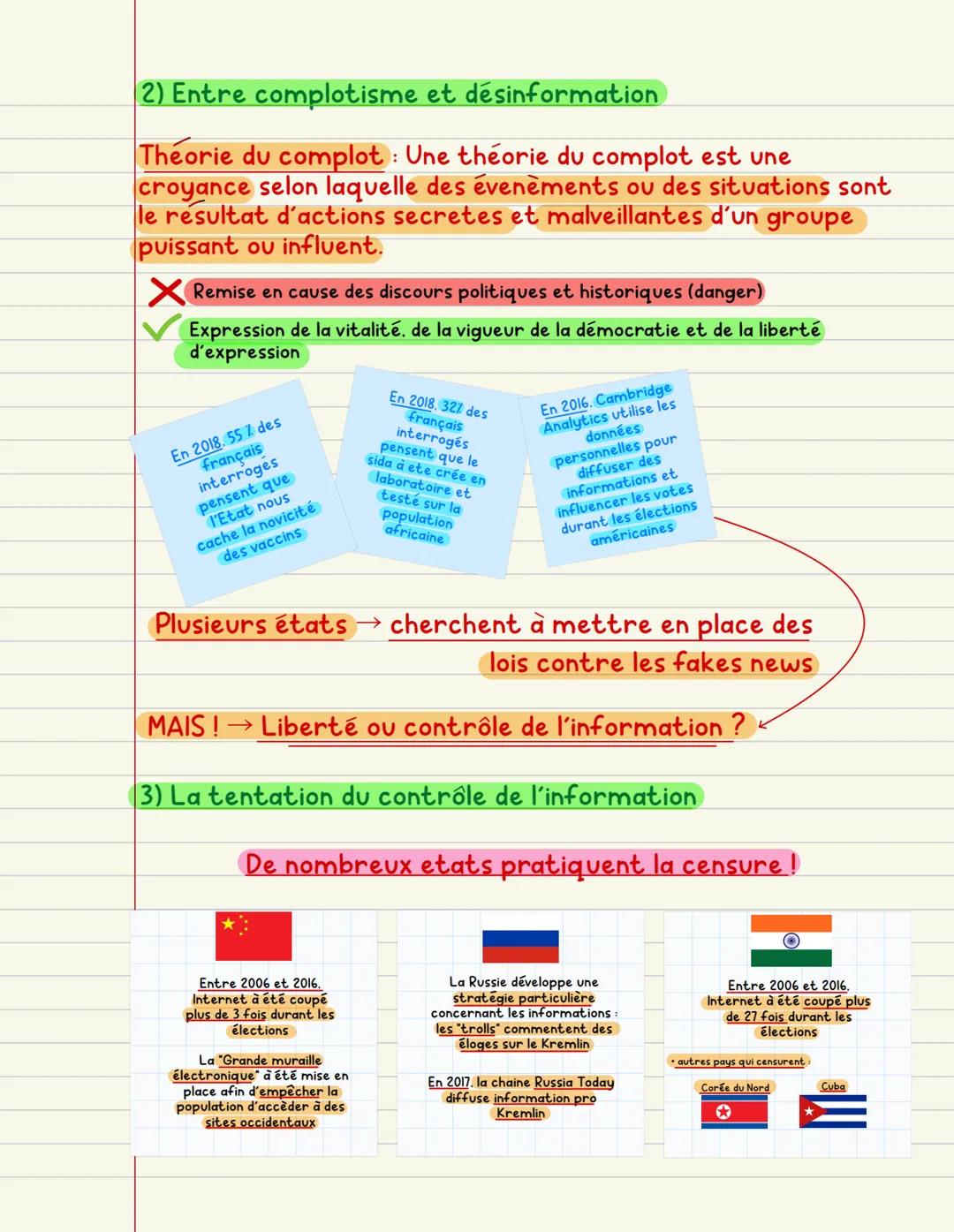 HGGSP
lere
2024-2025 Thème 4
Conclusion l'information à l'heure d'Internet
→ en moins de 30 ans :
Internet a bouleversé
l'information dans s