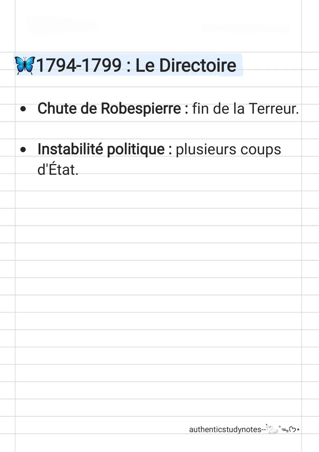 La Révolution française: Fiche
de révision
Les causes de la Révolution
(fin XVIIIe siècle)
• Crise économique: endettement de
l'État, mauvai