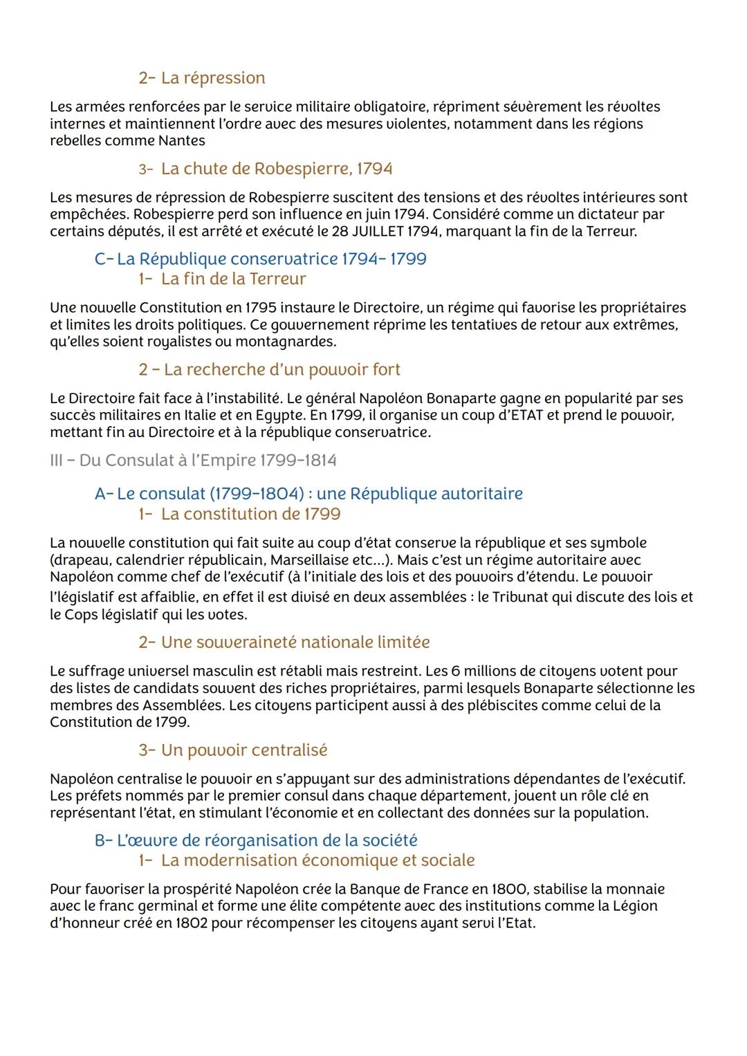 Thème 1: L'Europe face aux révolutions
Chapitre I: La Révolution française et l'Empire: une nouvelle conception de la nation
1- La rupture