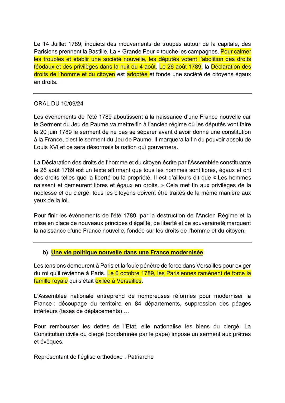Thème 1: L'Europe face aux révolutions
Chapitre 1: La révolution française et l'Empire : vers la conception
moderne de la nation
Quatre gran