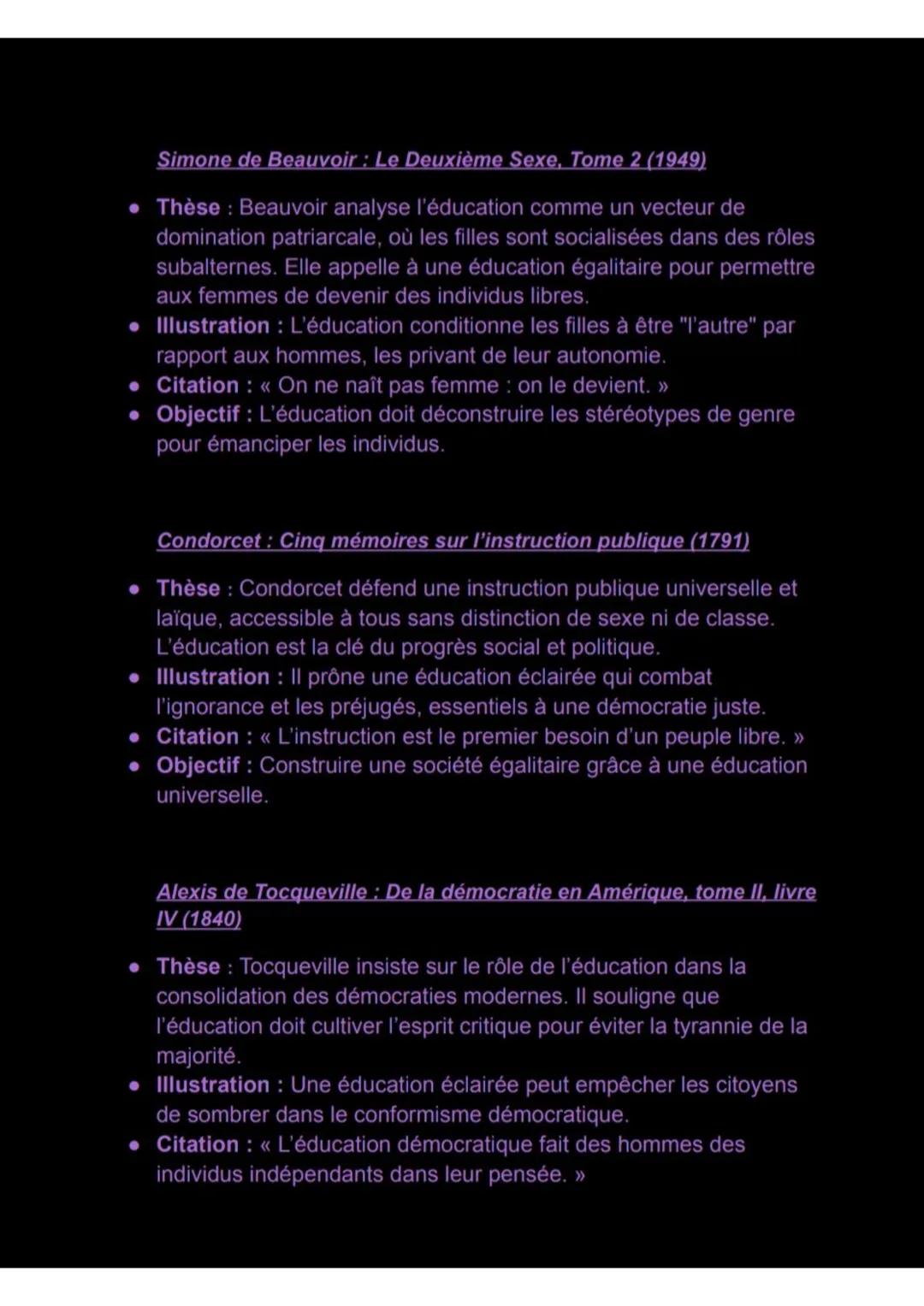 H. L. P.
“La Recherche de Soi”
Education, Transmission, Emancipation
Philosophie
1) Points de vue des auteurs
Jean-Jacques Rousseau : L