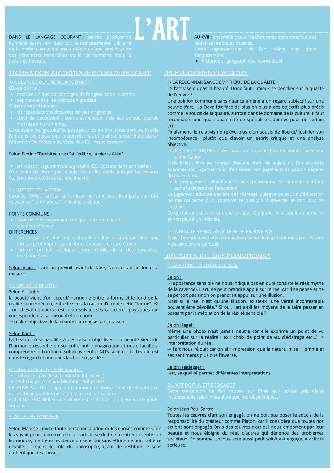 ETYMOLOGIE: vient du latin "cultura"
-> culture, agriculture mais rapporte aussi à
la technique
Selon Aristote: tout ce qui n'est pas nature