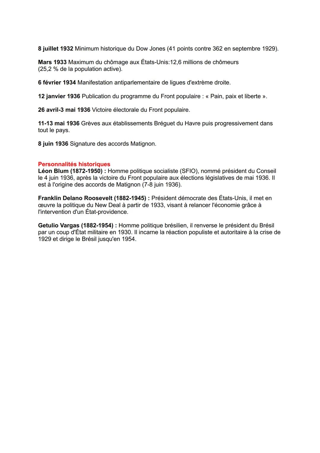 Fiche de révision: La crise de 1929
Introduction: La crise de 1929 et la montée des totalitarismes
°
°
о
°
°
°
о
•
•
•
I.
Crise de 1929: Dém