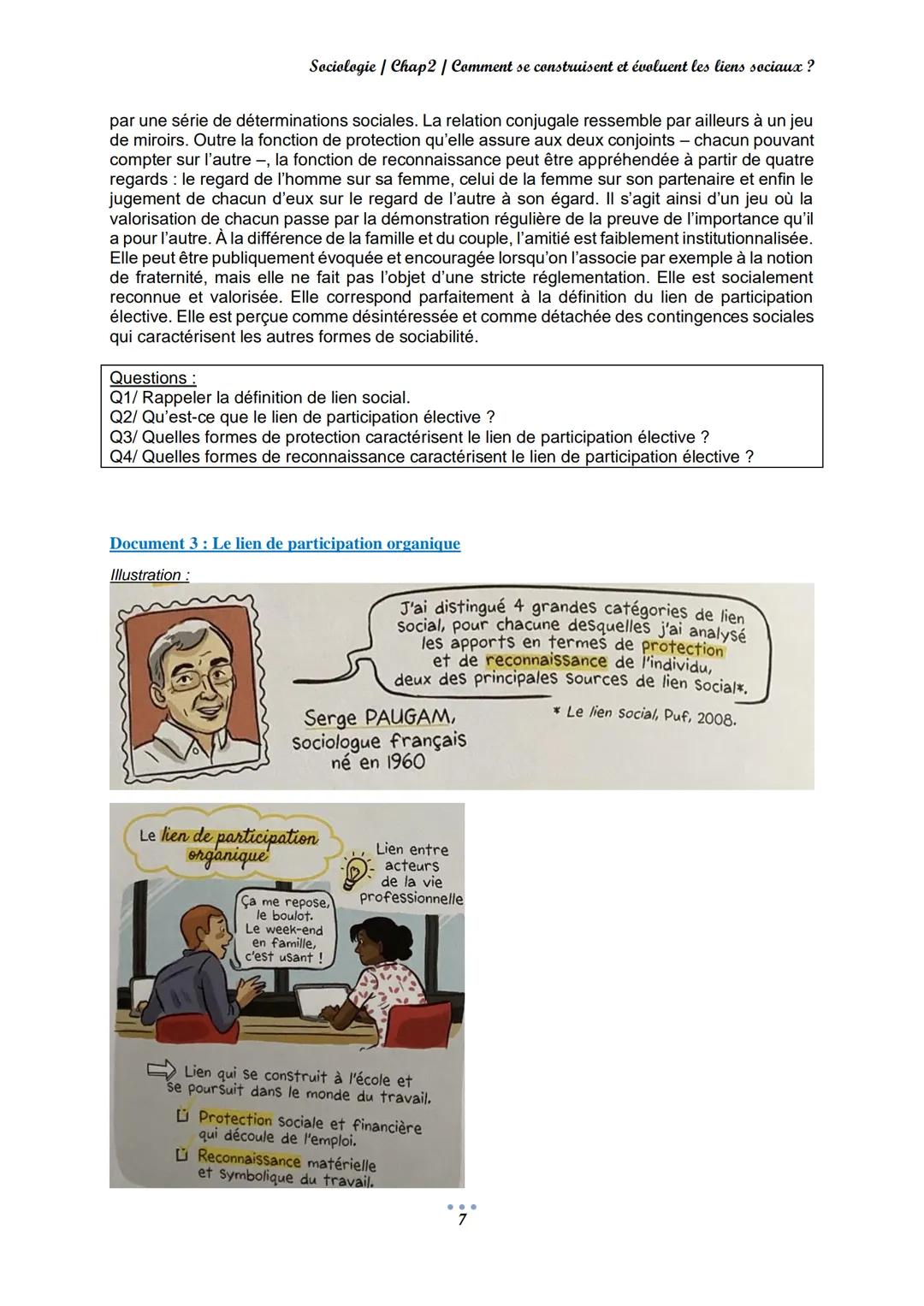 Sociologie/Chap2 / Comment se construisent et évoluent les liens sociaux ?
CH.2: Comment se construisent et évoluent les liens
sociaux ?
Ind