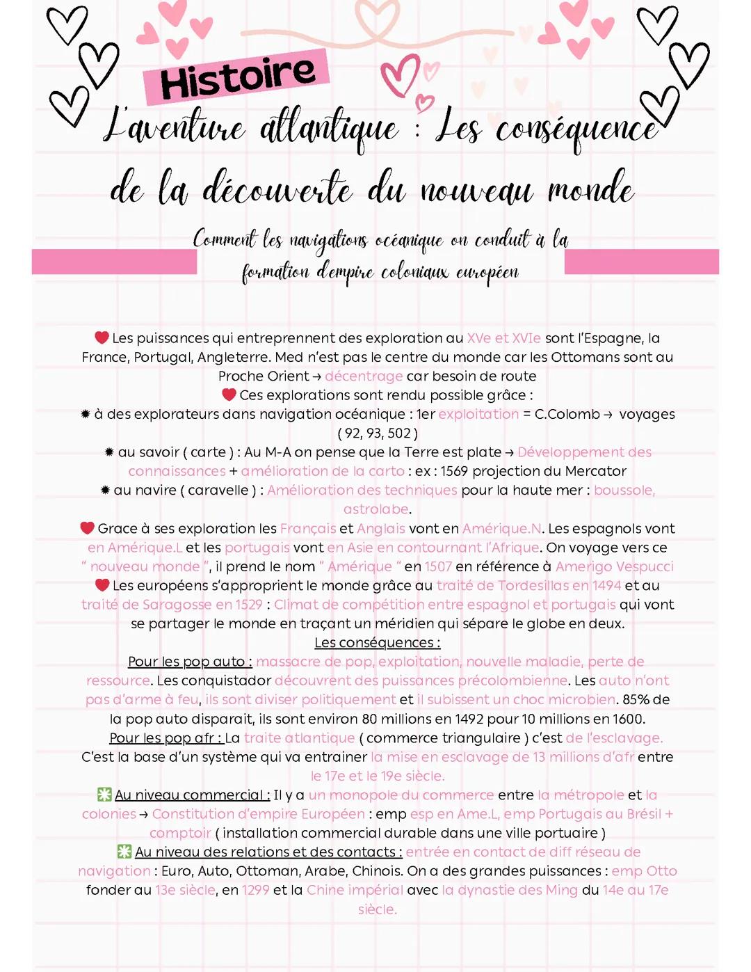 L'ouverture atlantique