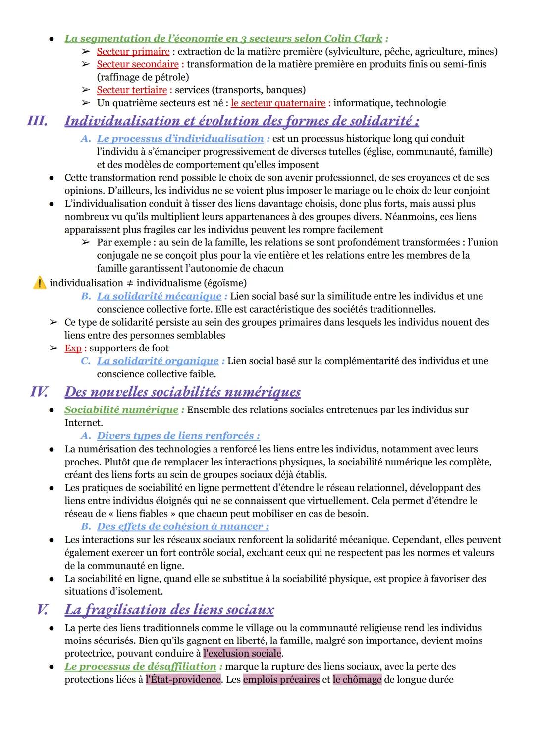 # Chapitre 7 : la construction et l'évolution du lien social
I. Des liens sociaux diversifiés:
* Lien social: c'est l'ensemble des relatio