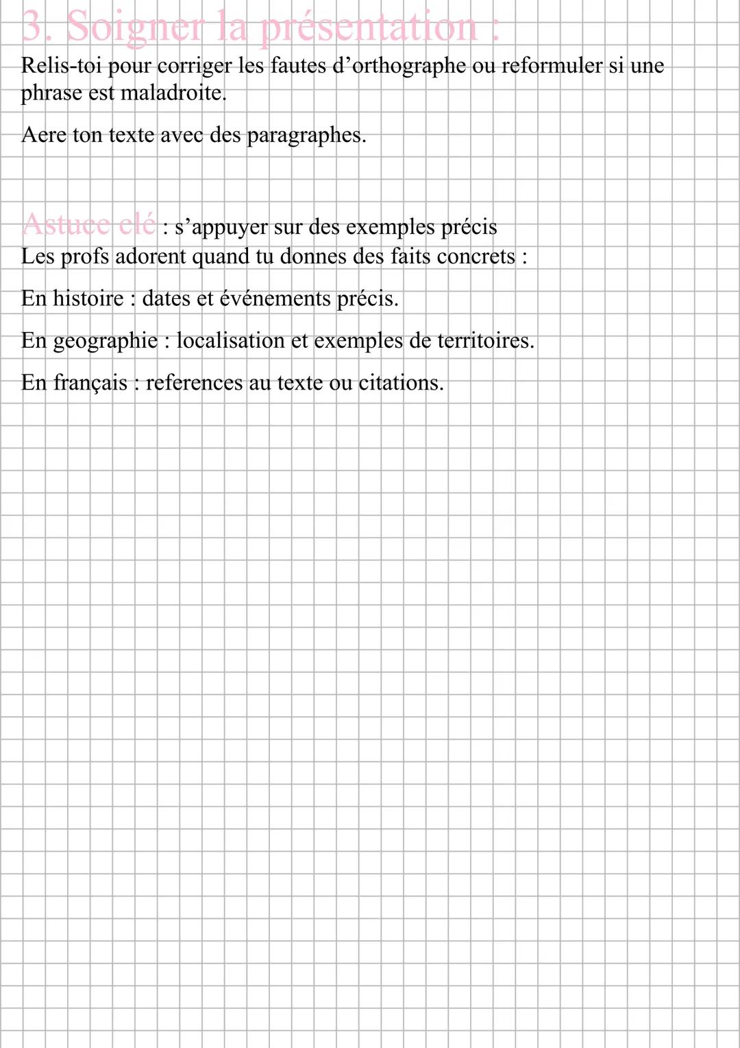 # Developpement construit
1. Préparee un plan clair
Organise tes idées avant d'écrire. Un développement
construit doit etres bien structur