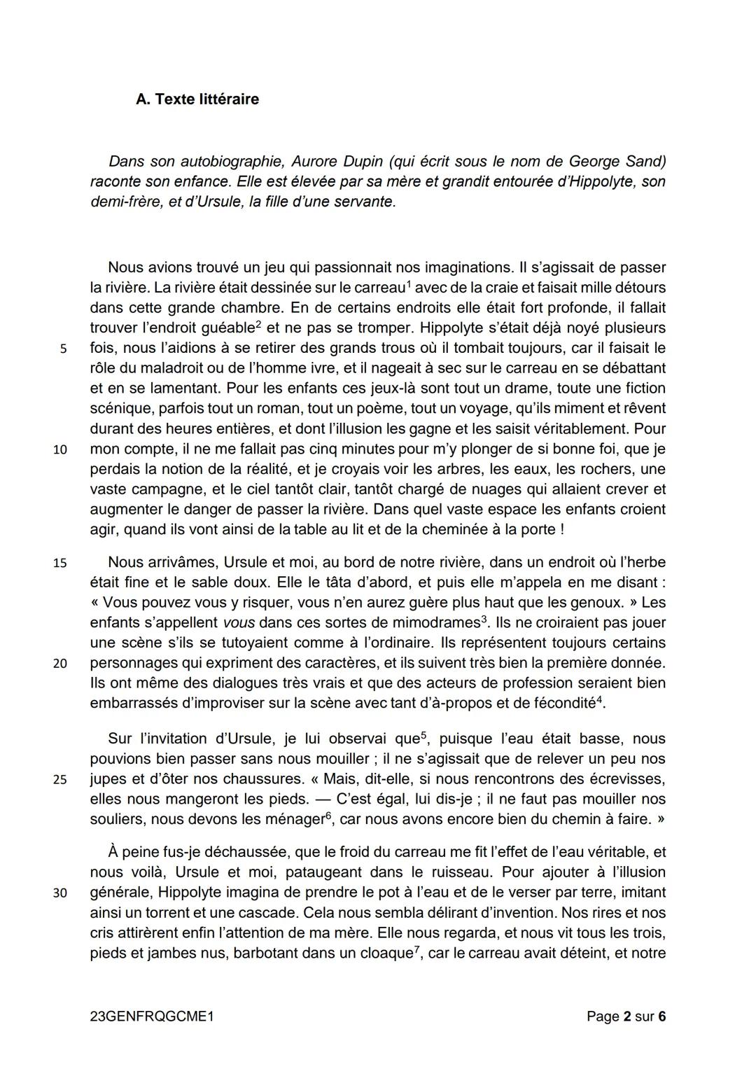 --- OCR Start ---
DIPLÔME NATIONAL DU BREVET
SESSION 2023
FRANÇAIS
Grammaire et compétences linguistiques
Compréhension et compétences d'int