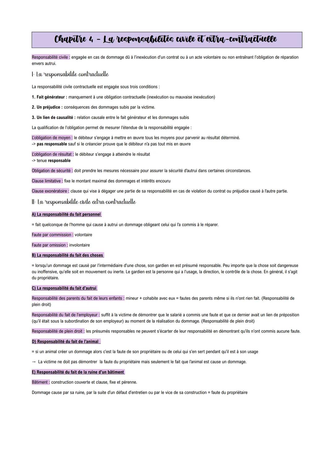 PROGRAMME DE TERMINALE DROIT # Chapitre 1 - La formation d'un contrat
Contrat: accord de volontés entre deux ou plusieurs personnes, destin