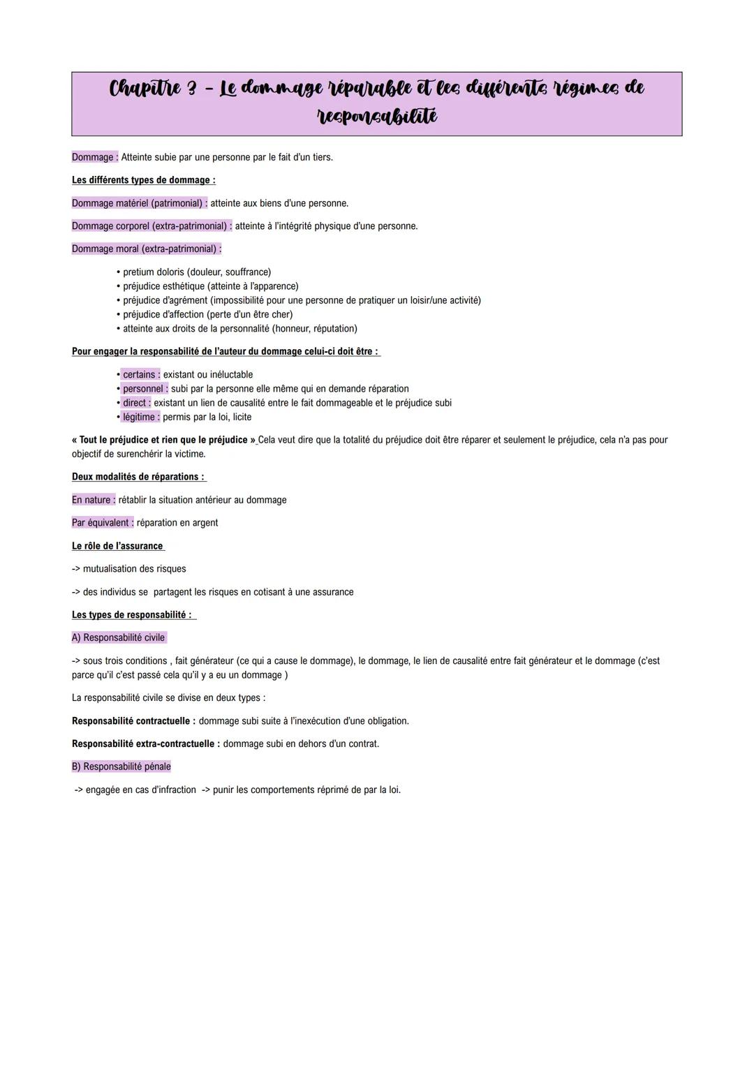 PROGRAMME DE TERMINALE DROIT # Chapitre 1 - La formation d'un contrat
Contrat: accord de volontés entre deux ou plusieurs personnes, destin