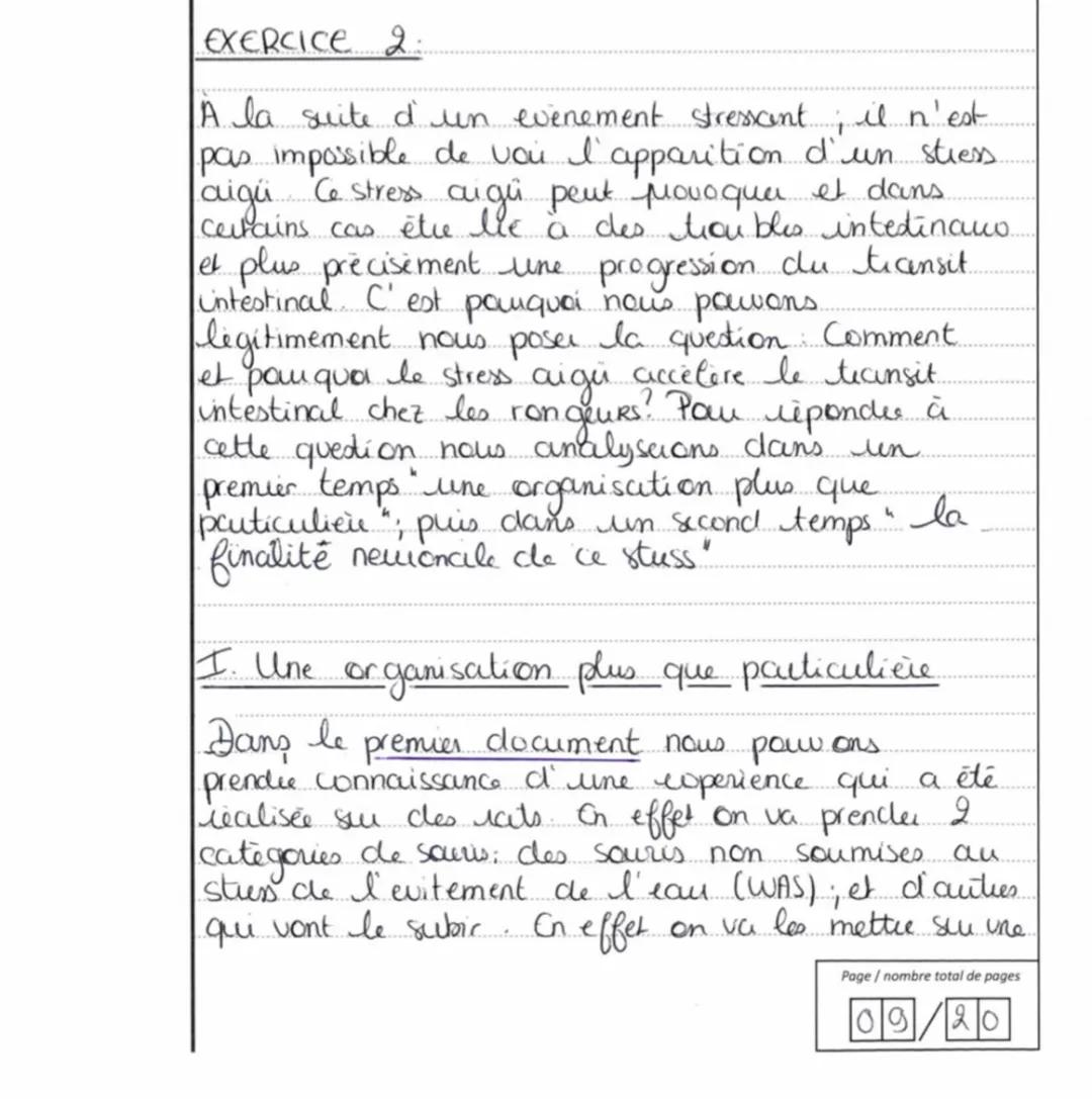 EDS - Sciences de la vie et 15/
15
de la Terre
Appréciation : Exercice 1: Construction
logique, Connaissances complètes et
associées à au mo