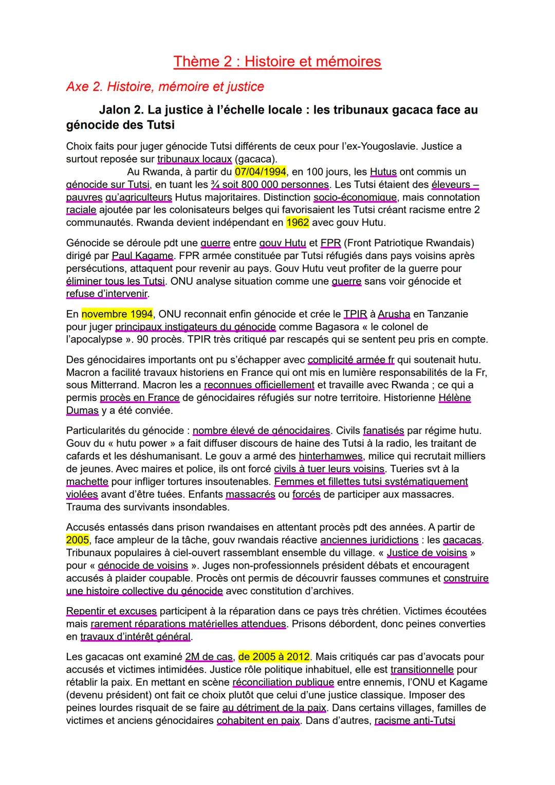 --- OCR Start ---
Introduction
Thème 2: Histoire et mémoire
Comment l'Histoire et la justice permettent-elles la reconnaissance des crimes
d