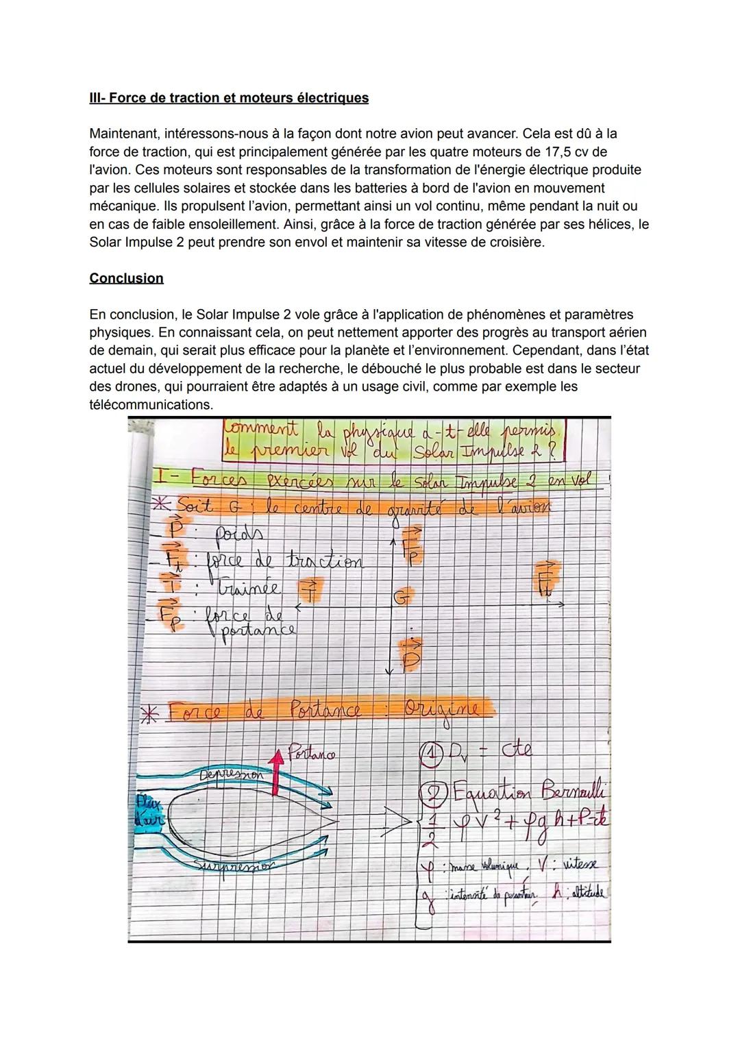 # Grand Oral
Sujet n°1
Problématique: Comment la physique a-t-elle permis le premier vol du Solar Impulse
2?
Introduction:
Bonjour chers
