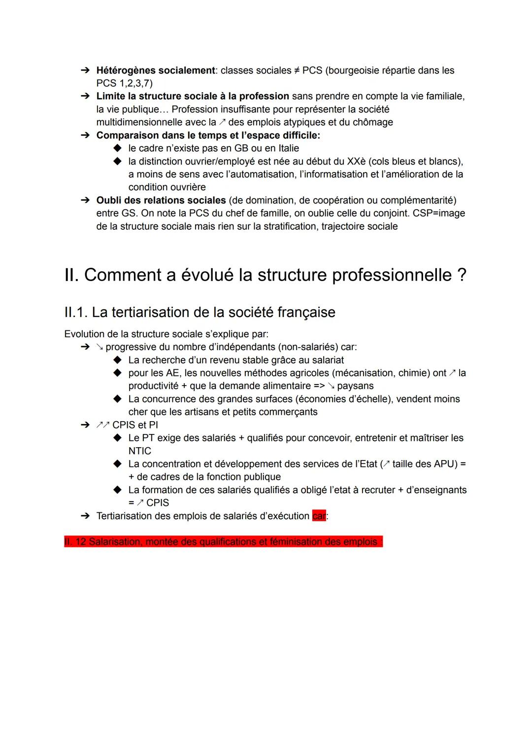 # SES - SSP1: Comment est structurée
la société française actuelle ?
I. Comment déterminer la position d'un individu
dans l'espace social?