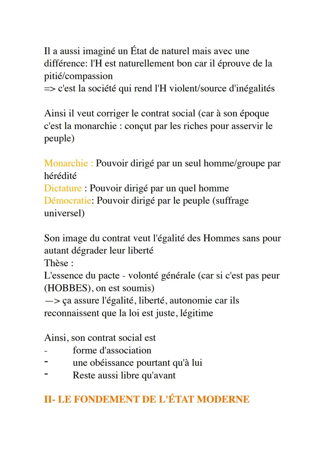 # L'Etat
## Philosophie
Définition:
Etat = ensembles des institutions fixant le cadre pour
organiser + faire durer la collectivité / soci