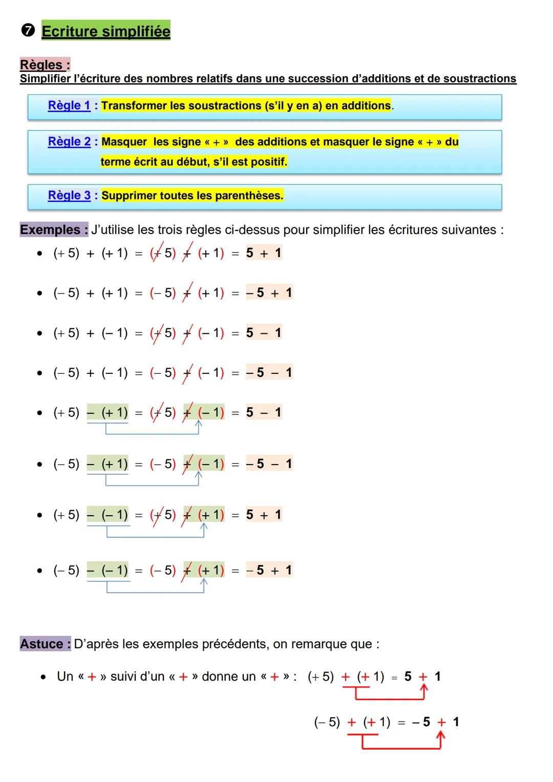 # Les nombres relatifs
**1** Introduction : Des nombres déjà rencontrés
DÉFINITIONS :
- Un nombre relatif est formé d'un signe et d'un no