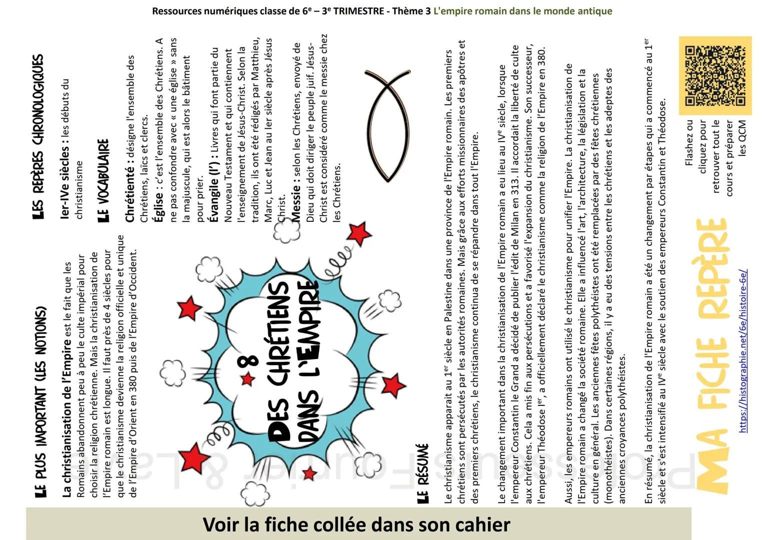 Ressources numériques classe de 6º -3º TRIMESTRE - Thème 3 L'empire romain dans le monde antique
THÈMe 3 L'empire romain dans le monde
Thè