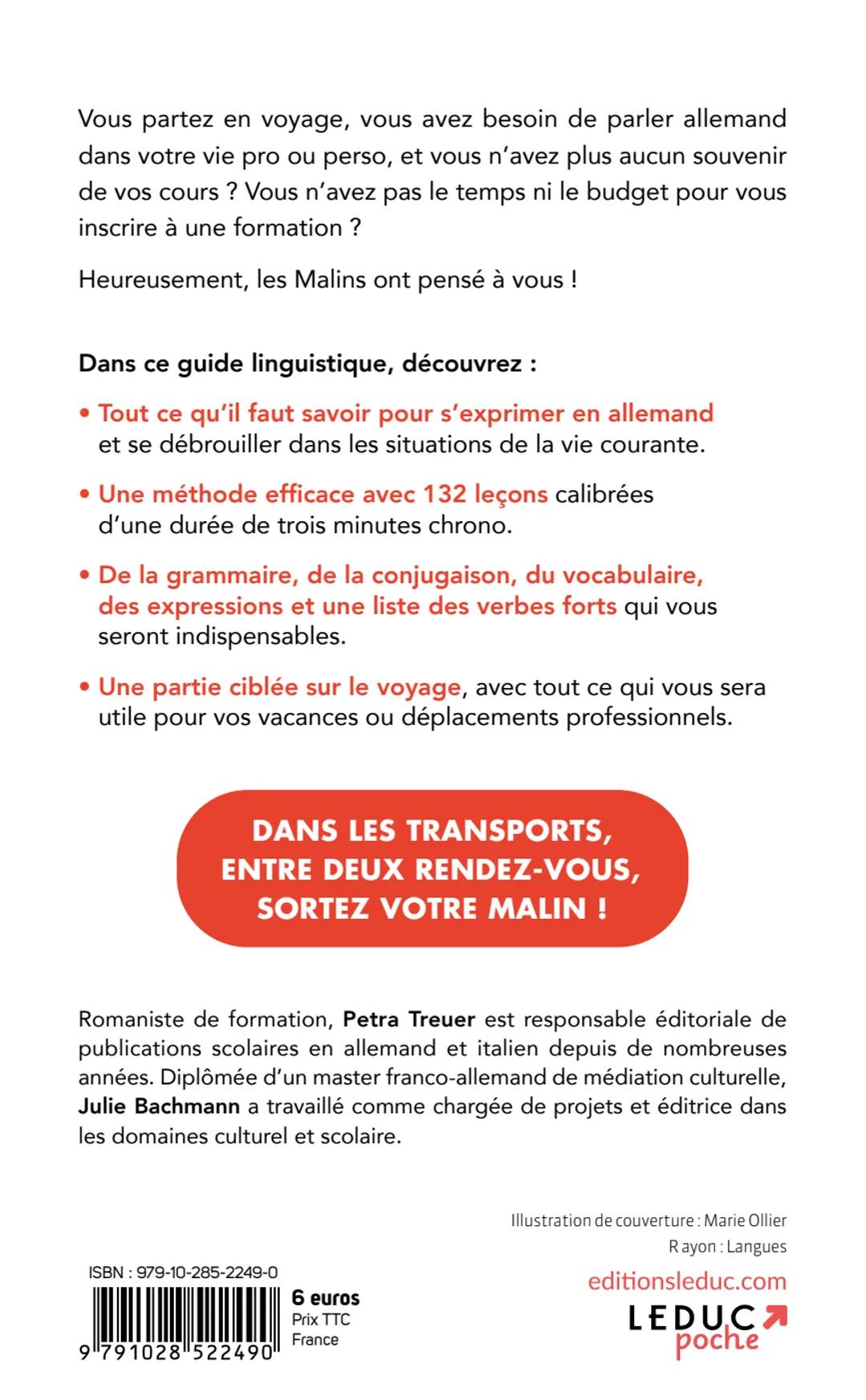 # C'EST MALIN
Petra Treuer et Julie Bachmann
# PARLER ALLEMAND
# EN 3 MINUTES
# PAR JOUR
Eile
mit
Weile
"
20
Toutes les bases pour app