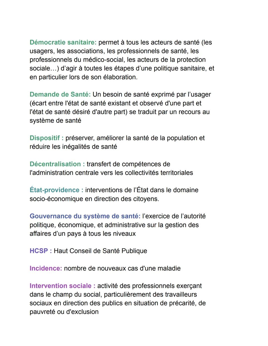 # Arrêtés: texte adopté pour l'application d'une loi ou dans des
domains qui ne relève pas de la loi
# Agence sanitaire: spécialisées dans