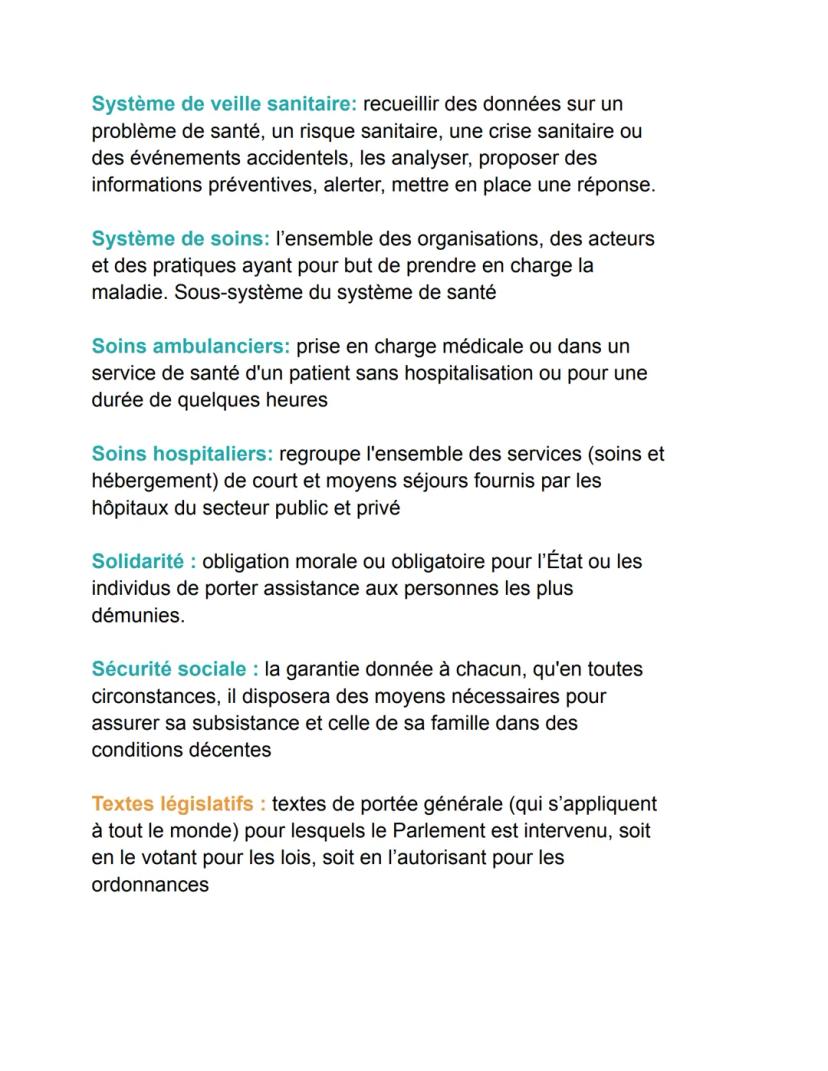 # Arrêtés: texte adopté pour l'application d'une loi ou dans des
domains qui ne relève pas de la loi
# Agence sanitaire: spécialisées dans