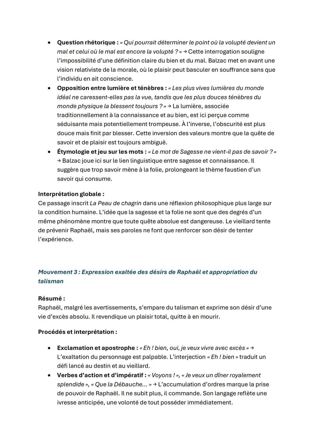 # ANALYSE LINEAIRE: LA PEAU DE CHAGRIN, BALZAC
Une horrible pâleur dessina tous les muscles de la figure flétrie de cet héritier,
ses trait
