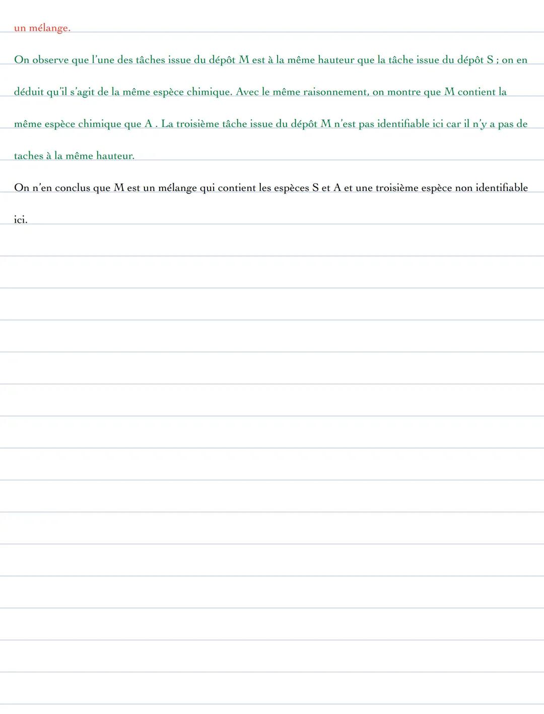 --- OCR Start ---
Chromatographie
Physique Chimie
Couvercle
Pour analyser ou décrire les résultats d'un
Cuve à
Éluant
Ligne de front
chromat