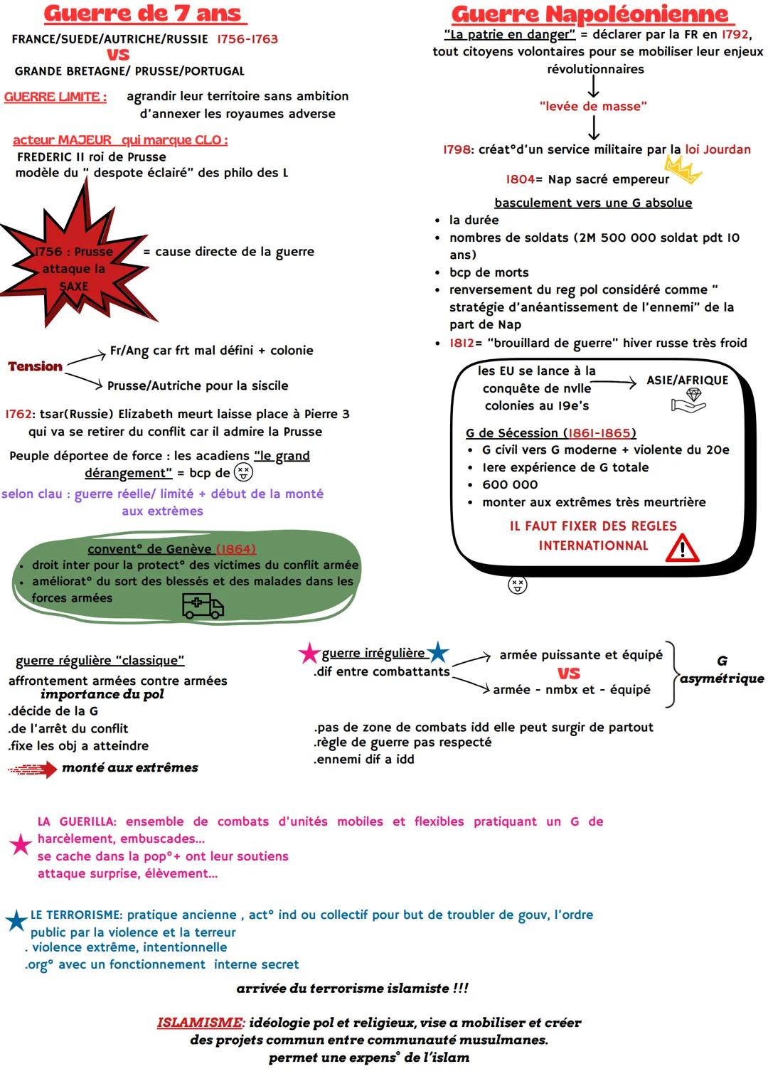 # Thème II: faire la guerre, faire la paix, formes de conflit
et modes de résolution
Un conflit: opposit entre 1 ou plusieurs
acteurs, il y