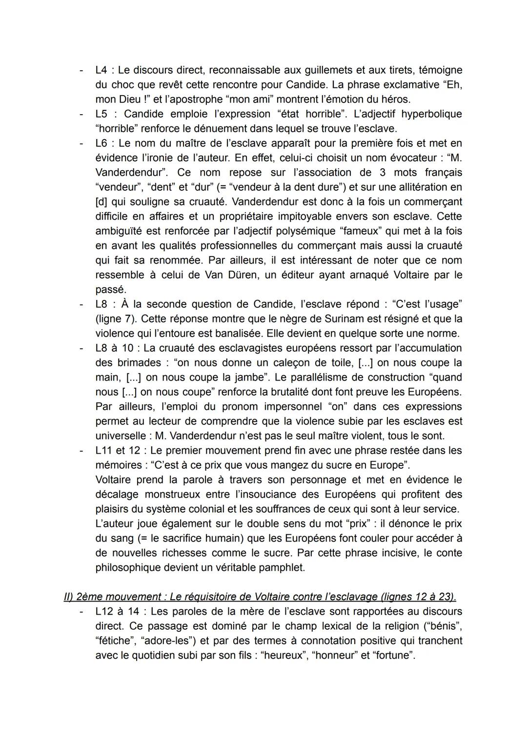 # Objet d'étude: La littérature d'idées du XVII au XIXe siècle.
# Étude linéaire: Texte du parcours "Écrire et combattre pour l'égalité" :