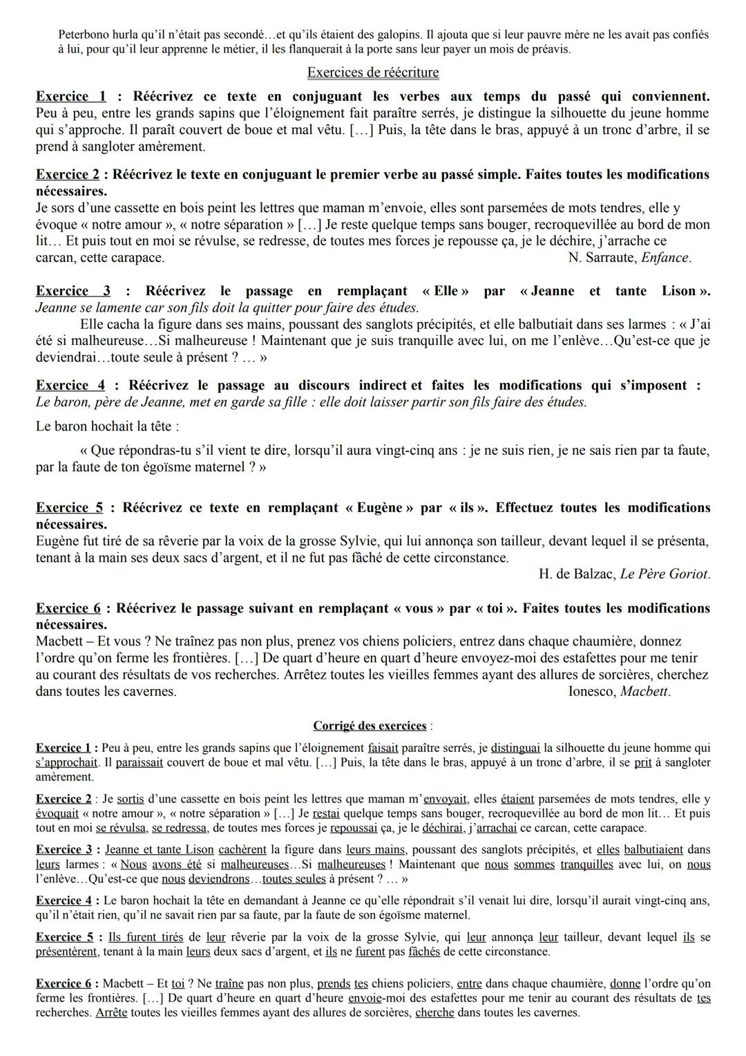 --- OCR Start ---
Français 35- Réviser le brevet 2017
1. Rappel de la méthode :
Fiche de révision brevet: La réécriture
- Je lis attentiveme
