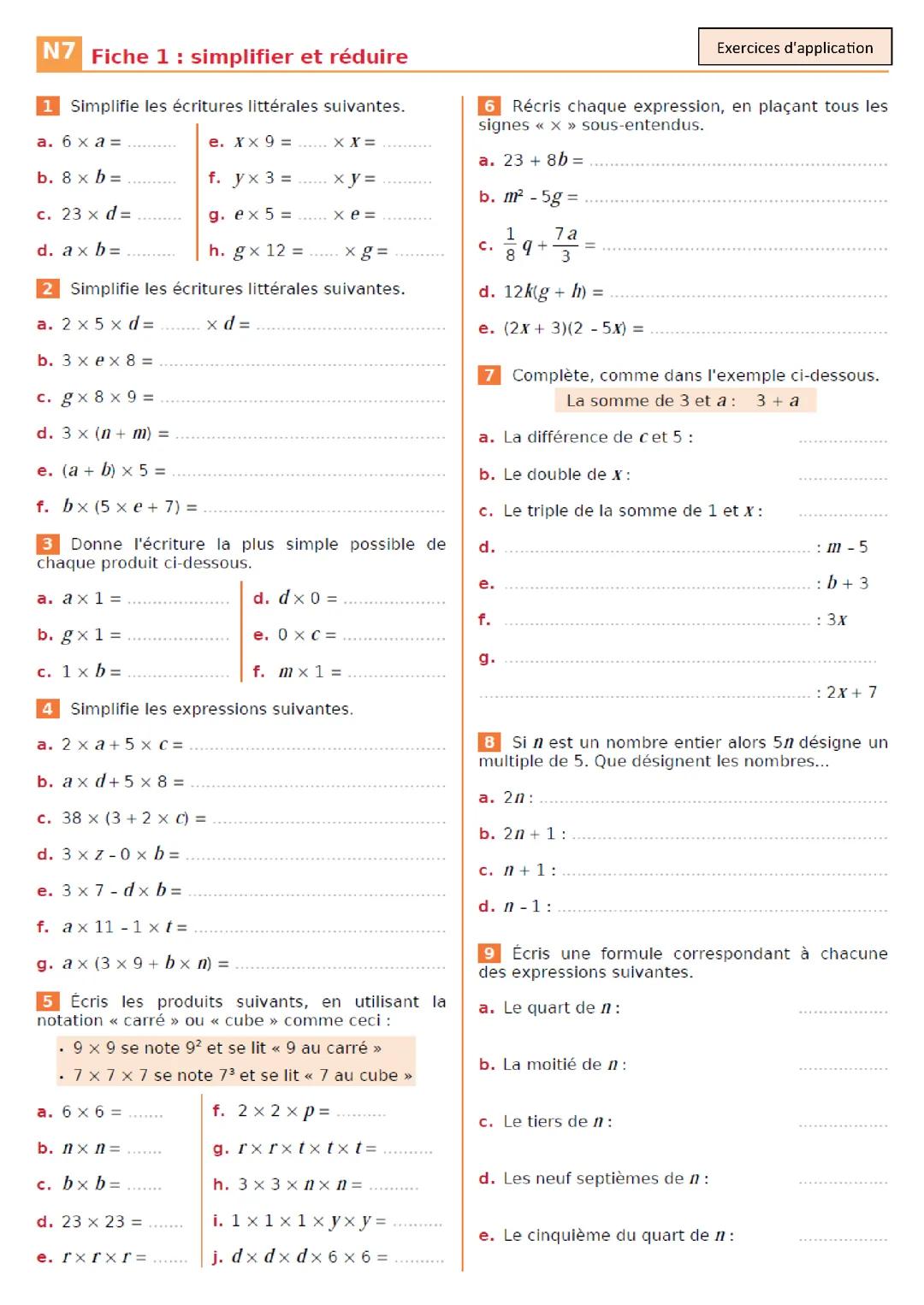 mathématiques
