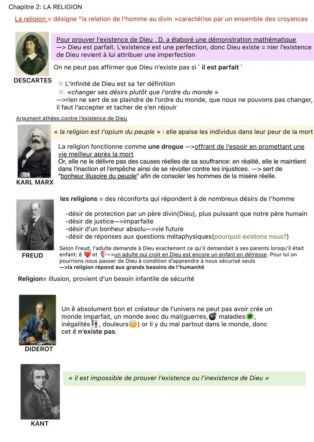 Chapitre 2: LA RELIGION
La religion = désigne "la relation de l'homme au divin >>caractérise par un ensemble des croyances
Pour prouver l'