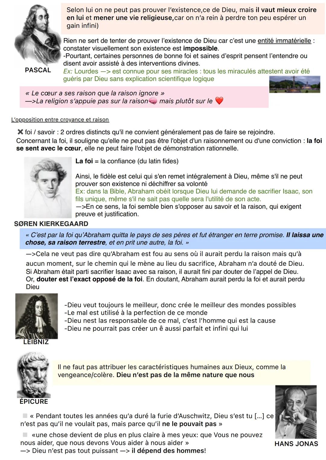 Chapitre 2: LA RELIGION
La religion = désigne "la relation de l'homme au divin >>caractérise par un ensemble des croyances
Pour prouver l'