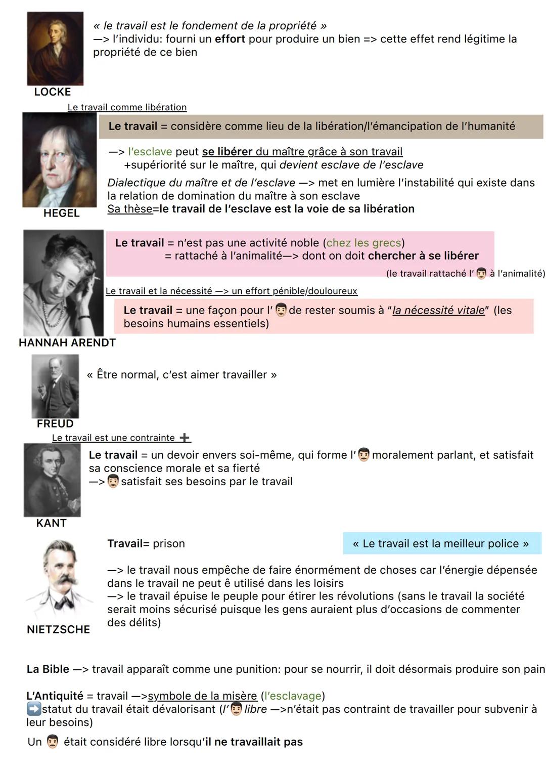 Chapitre 5: LE TRAVAIL
Le travail = désigne un activité humaine de production et le résultat de cette activité
Notre faiblesse naturelle nou