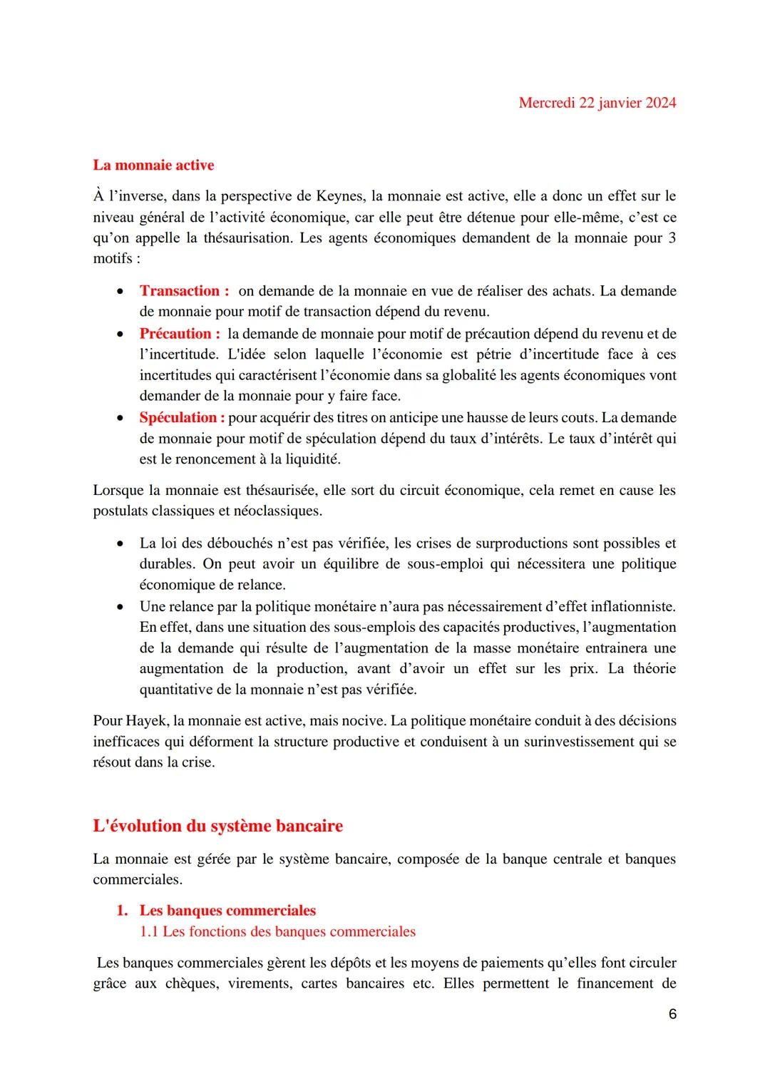 --- OCR Start ---
La Macroéconomie
Chapitre I- La monnaie
1. La nature de la monnaie
À travers l'histoire, on a connu différent type de monn