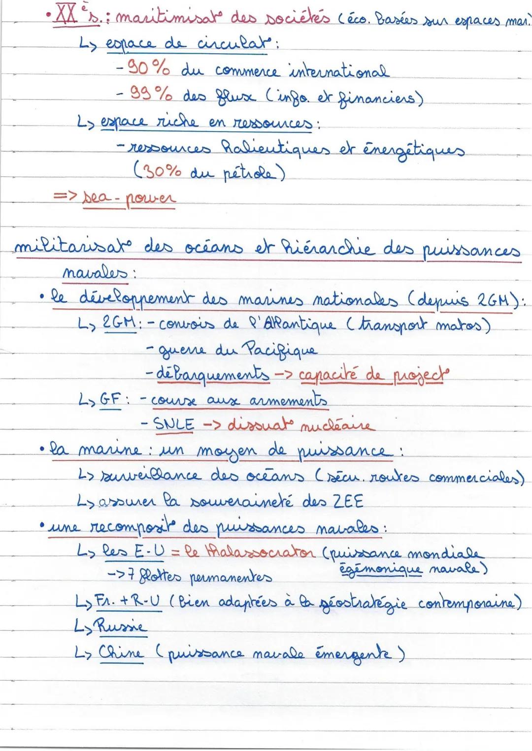 # Theme 1: DE NOUVEAUX ESPACES DE
CONQUÊTE
conquête: appropriat -> rivalités
puissance: influence / garantir son indépendance.
Serge Sur:
