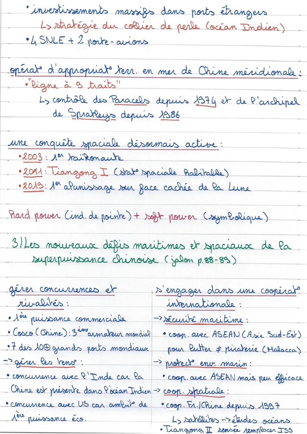 # Theme 1: DE NOUVEAUX ESPACES DE
CONQUÊTE
conquête: appropriat -> rivalités
puissance: influence / garantir son indépendance.
Serge Sur: